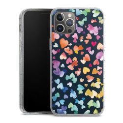 Silicone Glitter Case silver glitter