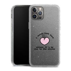 Silicone Glitter Case silver glitter