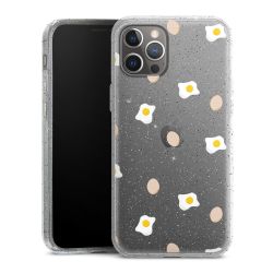 Silicone Glitter Case silver glitter