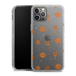 Silicone Glitter Case silver glitter