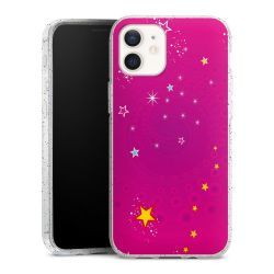 Silicone Glitter Case silver glitter