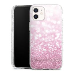 Silicone Glitter Case silver glitter