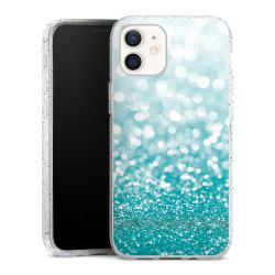 Silicone Glitter Case silver glitter