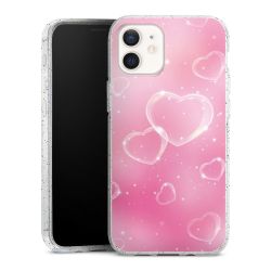 Silicone Glitter Case silver glitter