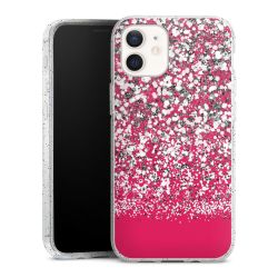 Silicone Glitter Case silver glitter