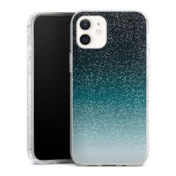 Silicone Glitter Case silver glitter