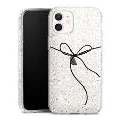 Silicone Glitter Case silver glitter