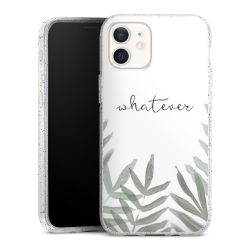 Silicone Glitter Case silver glitter