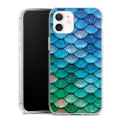 Silicone Glitter Case silver glitter