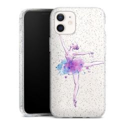 Silicone Glitter Case silver glitter