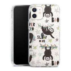 Silicone Glitter Case silver glitter