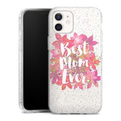 Silicone Glitter Case silver glitter