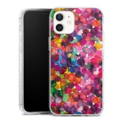 Silicone Glitter Case silver glitter