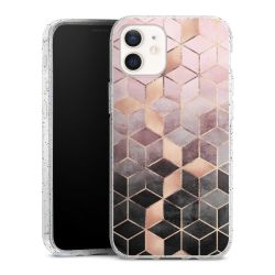 Silicone Glitter Case silver glitter