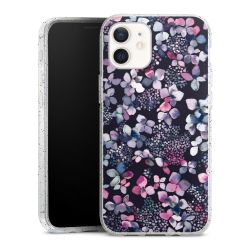 Silicone Glitter Case silver glitter