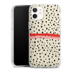 Silicone Glitter Case silver glitter