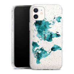 Silicone Glitter Case silver glitter