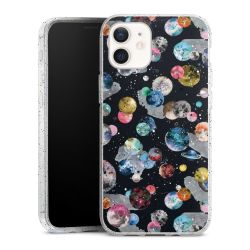 Silicone Glitter Case silver glitter