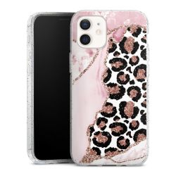 Silicone Glitter Case silver glitter