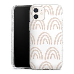 Silicone Glitter Case silver glitter