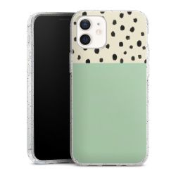 Silicone Glitter Case silver glitter