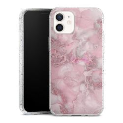 Silicone Glitter Case silver glitter