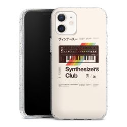 Silicone Glitter Case silver glitter