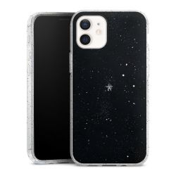 Silicone Glitter Case silver glitter