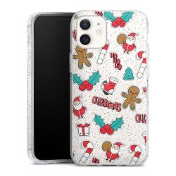 Silicone Glitter Case silver glitter