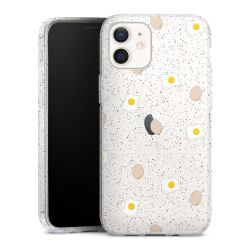 Silicone Glitter Case silver glitter