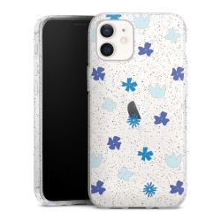 Silicone Glitter Case silver glitter