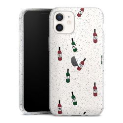 Silicone Glitter Case silver glitter