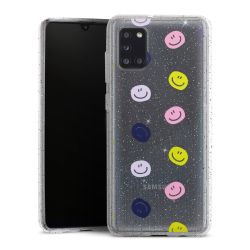 Silicone Glitter Case silver glitter