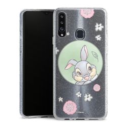 Silicone Glitter Case silver glitter