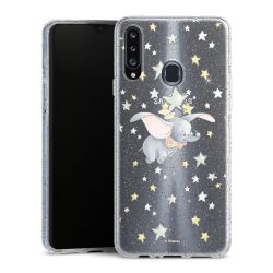 Silicone Glitter Case silver glitter