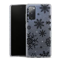 Silicone Glitter Case silver glitter