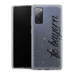 Silicone Glitter Case silver glitter