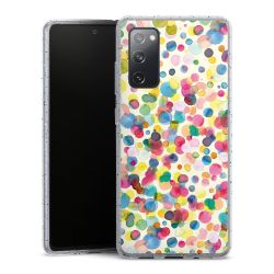 Silicone Glitter Case silver glitter