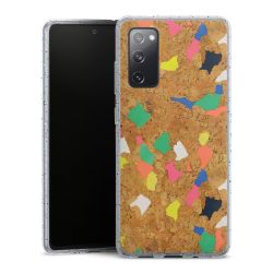 Silicone Glitter Case silver glitter