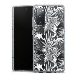 Silicone Glitter Case silver glitter