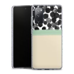 Silicone Glitter Case silver glitter