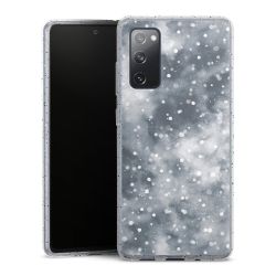 Silicone Glitter Case silver glitter