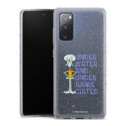 Silicone Glitter Case silver glitter