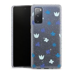 Silicone Glitter Case silver glitter