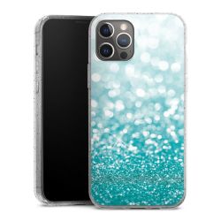 Silicone Glitter Case silver glitter