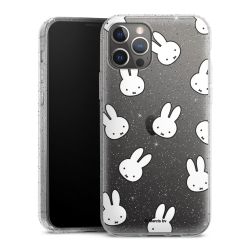 Silicone Glitter Case silver glitter