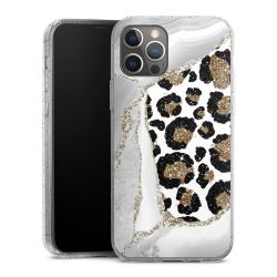 Silicone Glitter Case silver glitter