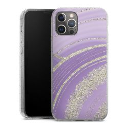 Silicone Glitter Case silver glitter