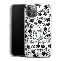 Silicone Glitter Case silver glitter