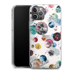 Silicone Glitter Case silver glitter